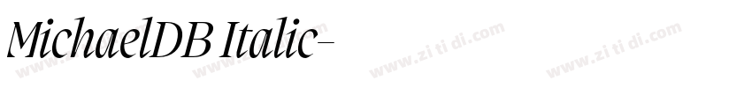 MichaelDB Italic字体转换 MichaelDB Italic字体转换